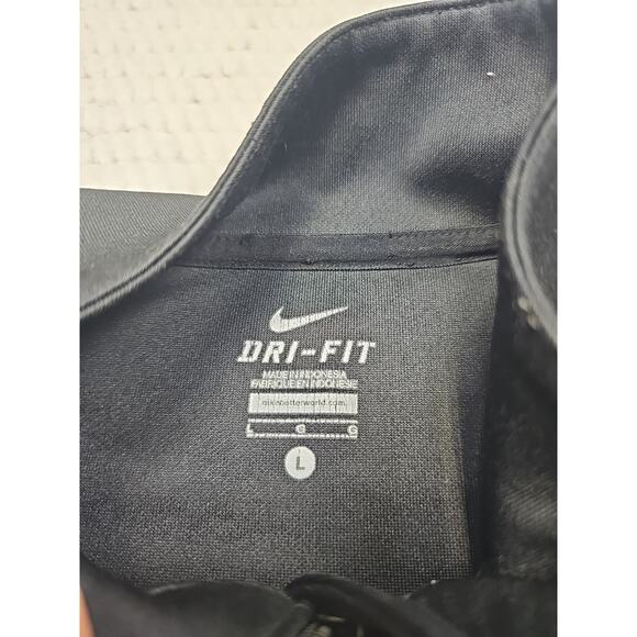 Nike Sweatshirt Womens Large Black Track Jacket Full Zip - Picture 4 of 7